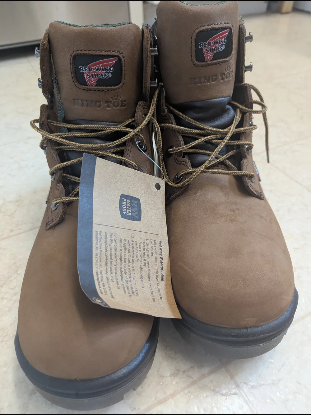 Red Wing King Toe Brown Men's Work Boots - Rugged Lace-Up 13